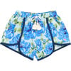 Girls Millie Short, Blue Peonies - Shorts - 1 - thumbnail