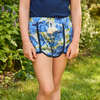 Girls Millie Short, Blue Peonies - Shorts - 2