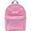 Glitter Backpack With Embroidered Name, Pink - Backpacks - 1 - thumbnail