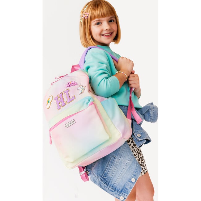 CORE
Rainbow Backpack With Monogram Patches, Pink & Multicolors - Backpacks - 2