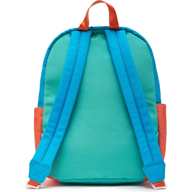 Colorblock Backpack With Patches, Blue & Multicolors - Backpacks - 2