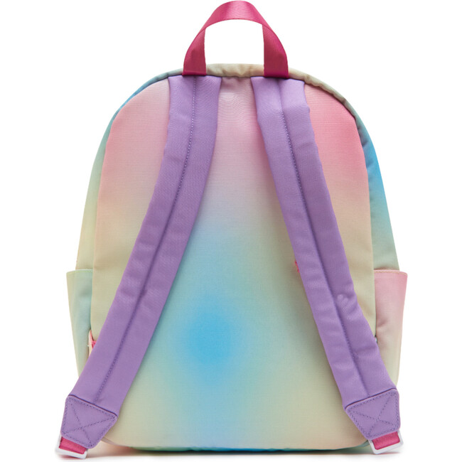 Small Rainbow Backpack With Monogram Patches, Pink & Multicolors - Backpacks - 3
