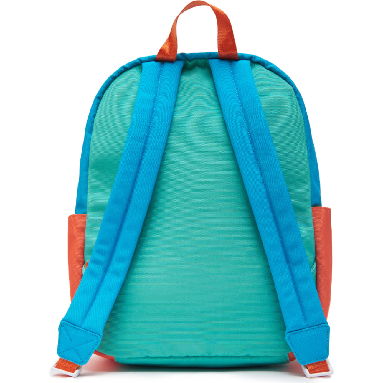 Colorblock Backpack With Monogram Patches, Blue