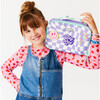 Checkered Pattern Lunchbox With Patches, Purple - Lunchbags - 3