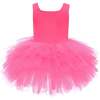 Neon Solid Tutu Dress, Pink - Leotard - 1 - thumbnail