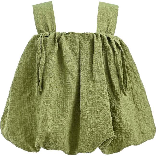 Pleated Summer Outfit, Green - Mixed Apparel Set - 4