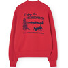 Zebra Regular Fit Full Zip Sweatshirt, Red - Sweatshirts - 2