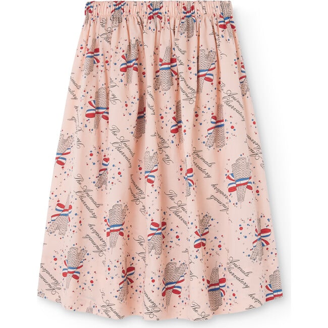 Woven Ladybug Eiffel Regular Fit Skirt, Rose