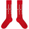 Worm Socks, Red - Socks - 1 - thumbnail