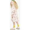 Woven Dragon Eiffel Button Collar Dress, Rose - Dresses - 4