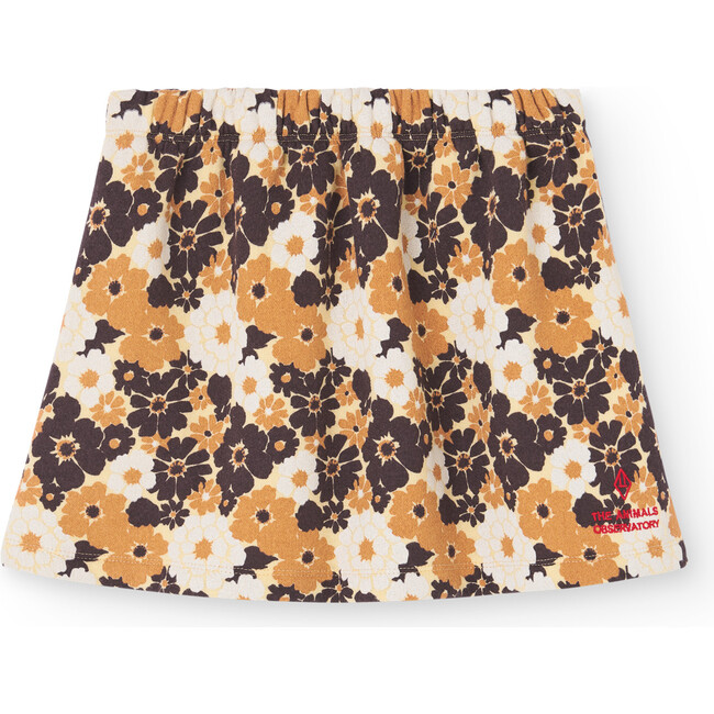 Wombat Flowers Regular Fit Skirt, Soft Yellow
