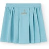 Turkey Regular Pleated Skirt, Blue - Skirts - 1 - thumbnail