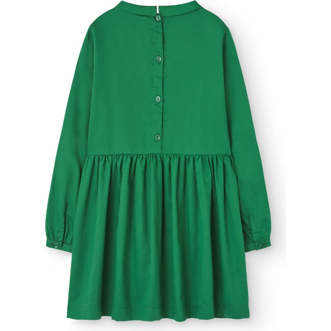 Tortoise Relaxed Fit Pleated Dress, Green - Dresses - 2