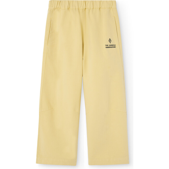 Symbol Elephant Relaxed Fit Pants, Soft Yellow