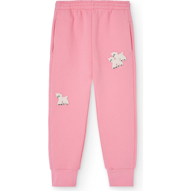 Panther Sheep Regular Fit Sweatpants, Pink
