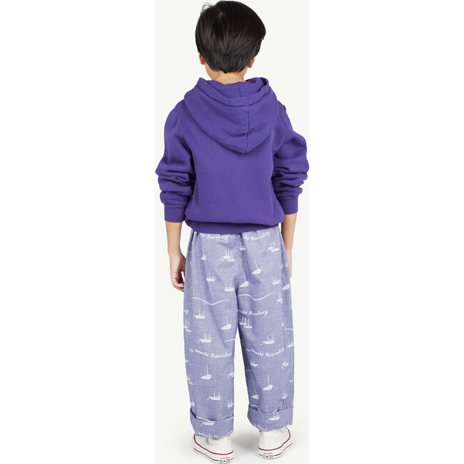 Taurus Regular Fit Hood Sweatshirt, Violet - Sweatshirts - 4