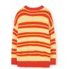 Stripes Bull Relaxed Fit Sweater, Orange - Sweaters - 2