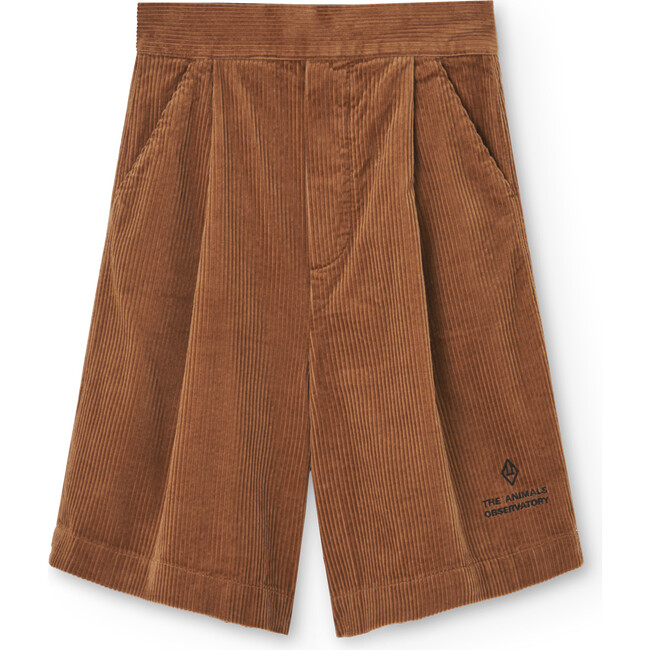 Monkey Relaxed Fit Bermuda Pants, Soft Brown