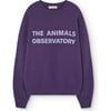 Women's Leo Relaxed Fit Sweatshirt, Violet - Sweatshirts - 1 - thumbnail