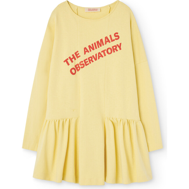 Long Walrus Oversize Fit Dress, Soft Yellow