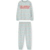 Llama Seagulls Regular Fit 2-Piece Pajama Set, White - Pajamas - 1 - thumbnail