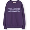 Leo Relaxed Fit Sweatshirt, Violet - Sweatshirts - 1 - thumbnail