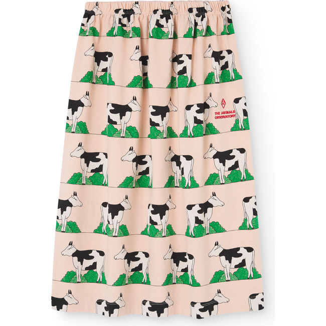 Ladybug Cows Regular Fit Skirt, Rose