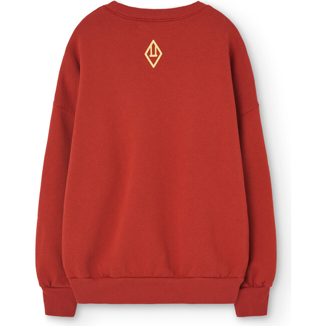 Leo Relaxed Fit Sweatshirt, Maroon - Sweatshirts - 2