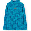 Lace Scamper Long Sleeve Top, Blue - T-Shirts - 1 - thumbnail