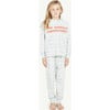 Llama Seagulls Regular Fit 2-Piece Pajama Set, White - Pajamas - 3