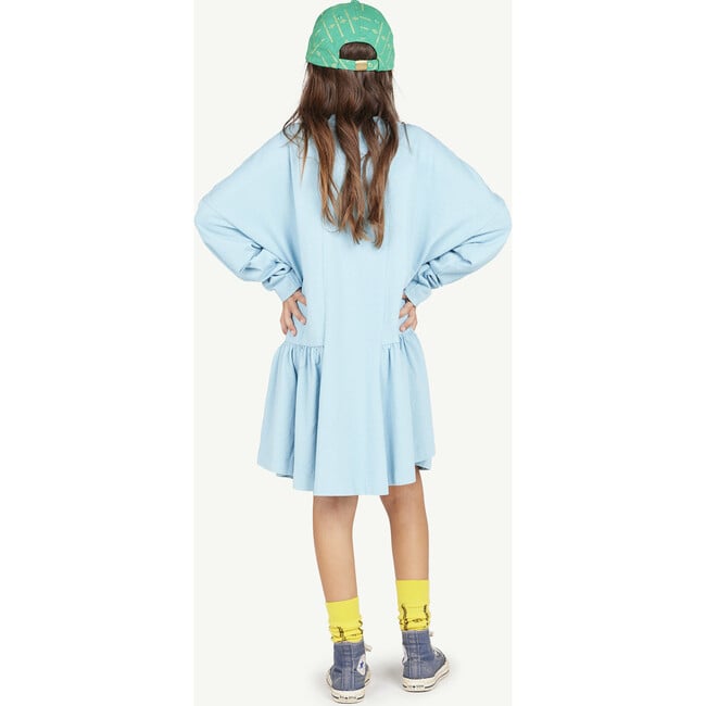 Long Walrus Oversize Fit Dress, Blue - Dresses - 4