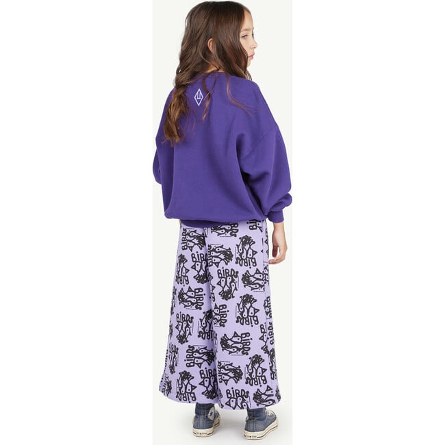 Leo Relaxed Fit Sweatshirt, Violet - Sweatshirts - 4