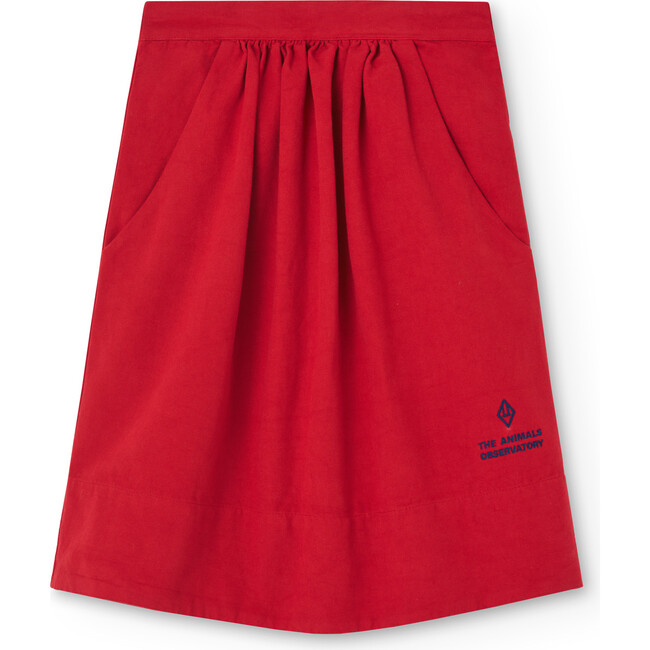 Sow Regular Fit Midi Skirt, Red