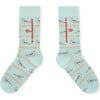 Snail Print Socks, Soft Blue - Socks - 1 - thumbnail