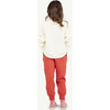 Draco Elastic Waist Sweatpants, Maroon - Pants - 4