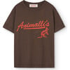 Rooster Animalli Regular Fit T-Shirt, Deep Brown - T-Shirts - 1 - thumbnail