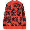 Raven Polo Relaxed Fit Sweater, Orange - Sweaters - 2