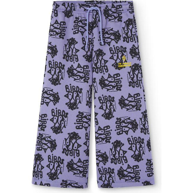 Platypus Flock Relaxed Fit Drawstring Palazzo Pants, Purple
