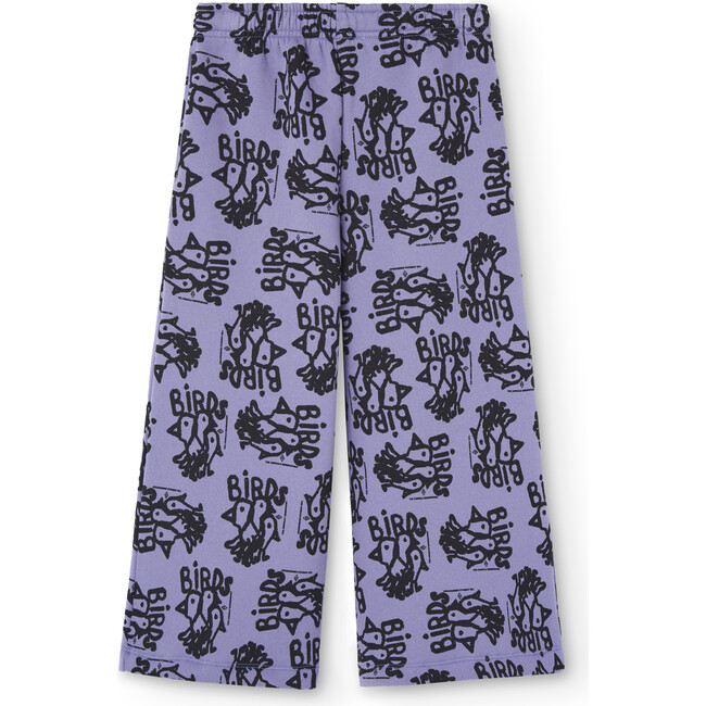 Platypus Flock Relaxed Fit Drawstring Palazzo Pants, Purple - Pants - 2