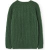 Plain Bull Relaxed Fit Sweater, Deep Green - Sweaters - 2