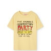 Party Rooster Regular Fit T-Shirt, Soft Yellow - T-Shirts - 1 - thumbnail