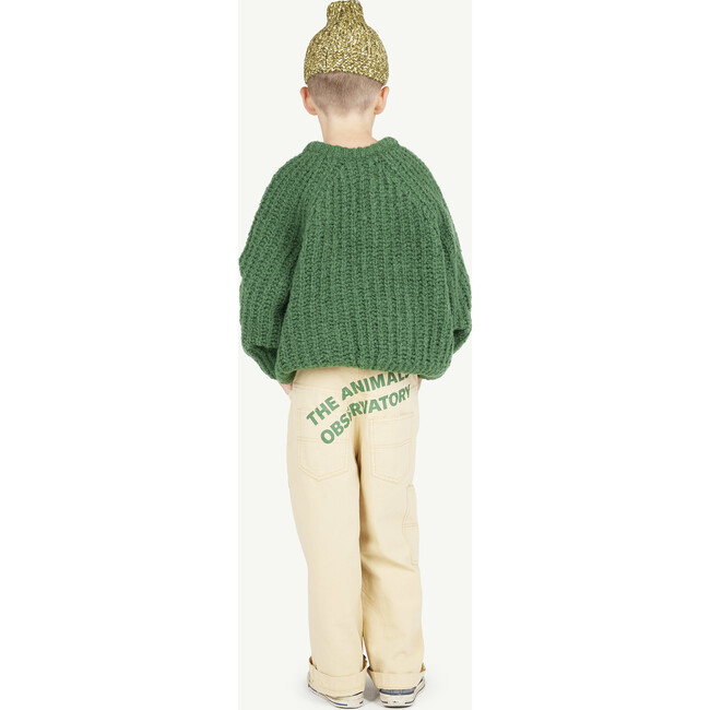 Plain Bull Relaxed Fit Sweater, Deep Green - Sweaters - 4