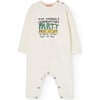 Party Baby Owl Onesie, White - Bodysuits - 1 - thumbnail