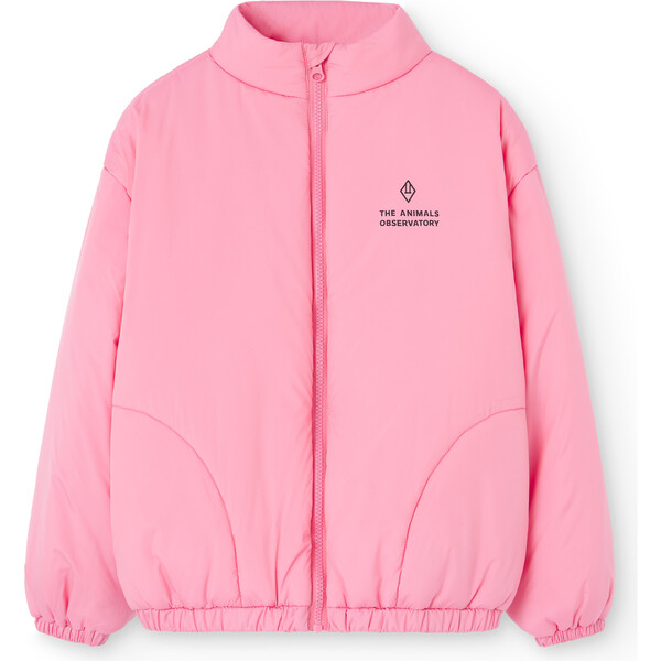 Crocodile Regular Fit Padded Jacket, Pink - The Animals