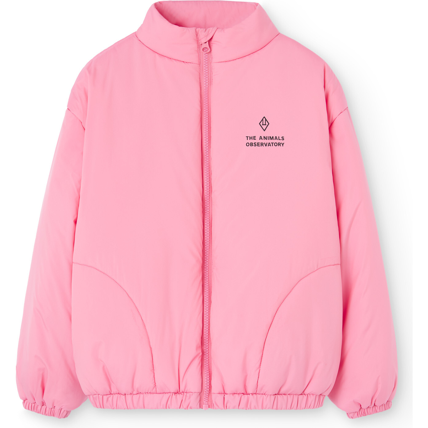 Crocodile Regular Fit Padded Jacket, Pink - The Animals