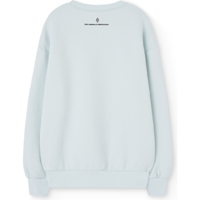 Party Bear Print Relaxed Fit Sweatshirt, Soft Blue - Sweatshirts - 2
