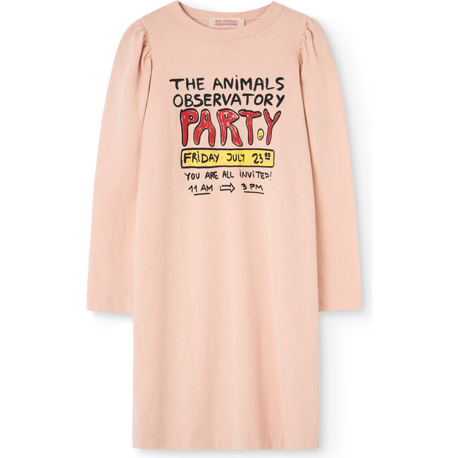 Party Big Dog Relaxed Fit Dress, Rose