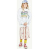 Party Bear Print Relaxed Fit Sweatshirt, Soft Blue - Sweatshirts - 3