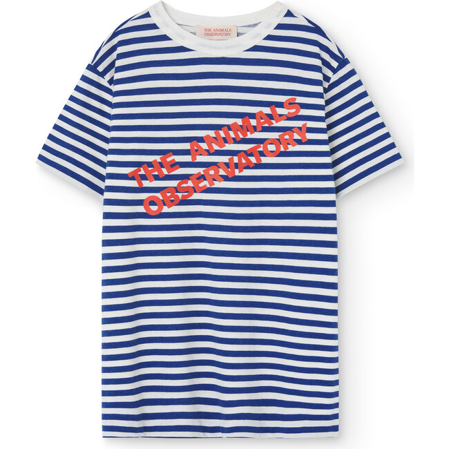 Big Rooster Striped Relaxed T-Shirt, White