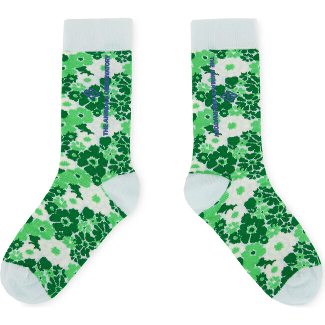 Snail Print Socks, Green